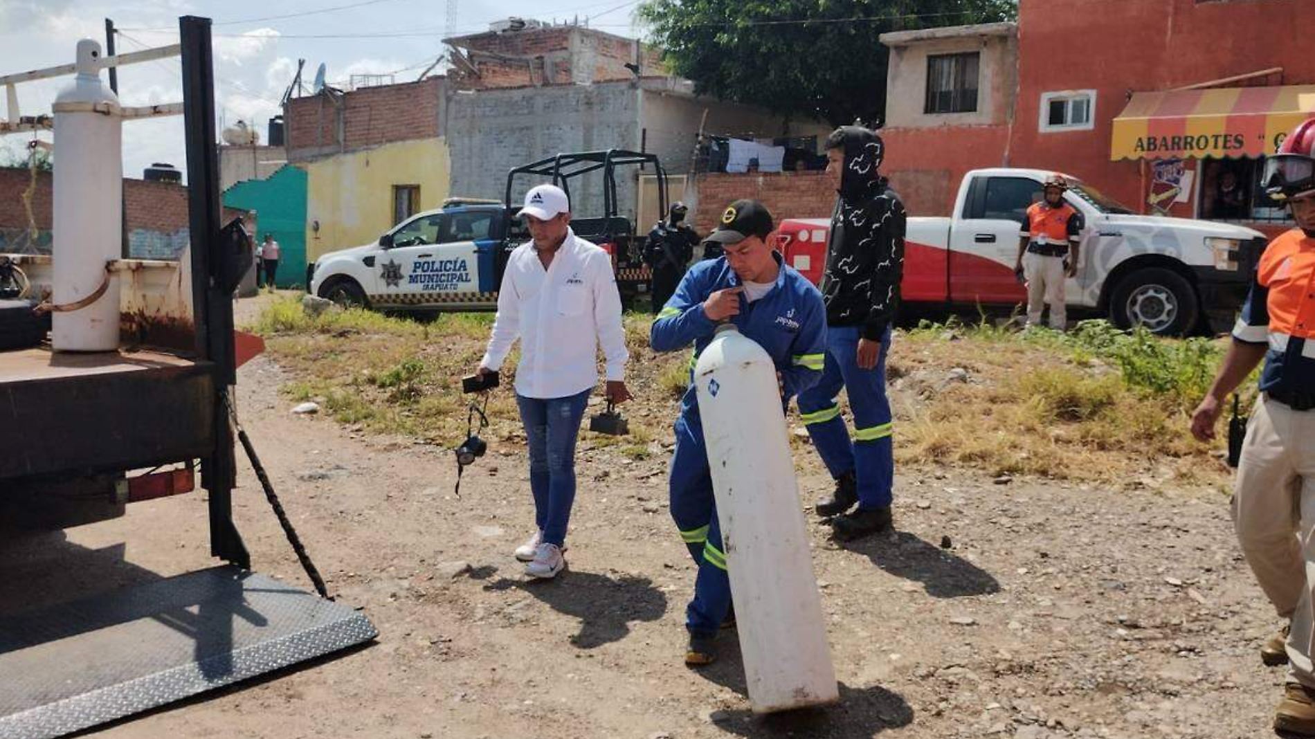 Roban tanque de gas cloro en Irapuato; alerta Japami obre su peligrosidad